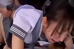 Japanese In Uniform Screams In Pain While Being Nailed Hard